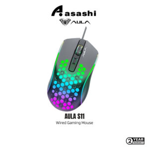 2dec0ab50c742b78d70a26605800069c.jpeg AULA S11 3600DPI RGB 4 Key Gaming Mouse RGB Lighting Zero LAG Smooth Light Weight