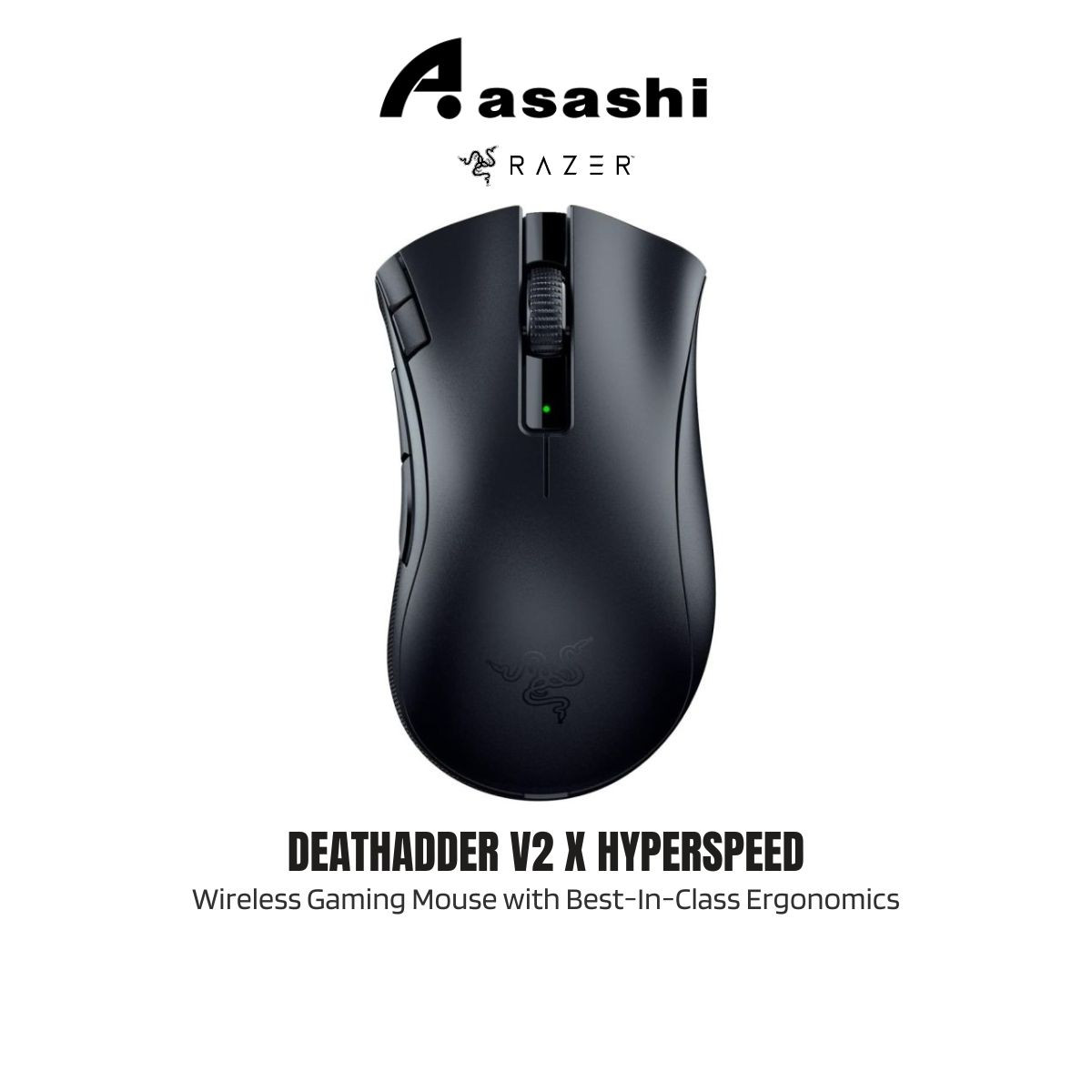 Ergonomic Mouse Razor Razer DeathAdder V2 X HyperSpeed - Wireless Gaming Mouse with Best-In ...
