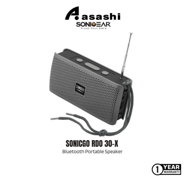 SonicGear SonicGo RDO 30x Bluetooth Portable Speaker with Handsfree | Built In Torch Light