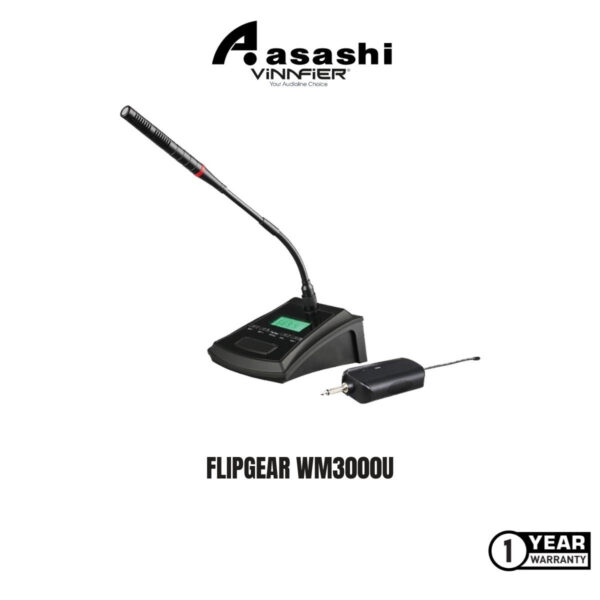 Vinnfier FlipGear WM3000U Professional Universal UHF Wireless Conference Microphone