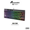 AULA F3061 61Keys Wired RGB Gaming Keyboard Membrane Keyboard USB Interface to Connect Computer/Notebook Mobile Phone Gr