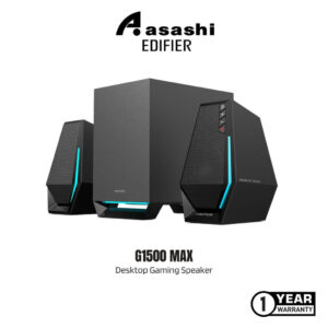4210d83674f547583811e10b666369d6-1.jpeg Edifier G1500 MAX 2.1 Desktop Gaming Speaker with Subwoofer - Bluetooth 5.3 | RGB | Built in DSP | RMS 30W | Mid-woofer