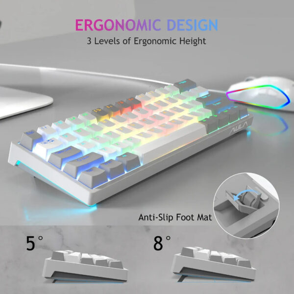 46760f59673fcb13669bc0e243e1199d-4.jpeg AULA F3261 Mechanical Gaming Keyboard 61 Keys Compact Hot Swappable RGB Backlight
