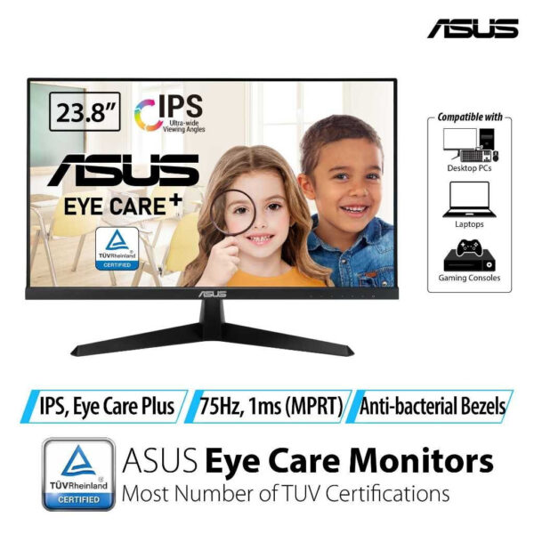 Asus VY249HF-R 23.8" IPS 100Hz 1ms MPRT FHD Gaming Monitor (HDMI 1.4 x1, Aux)