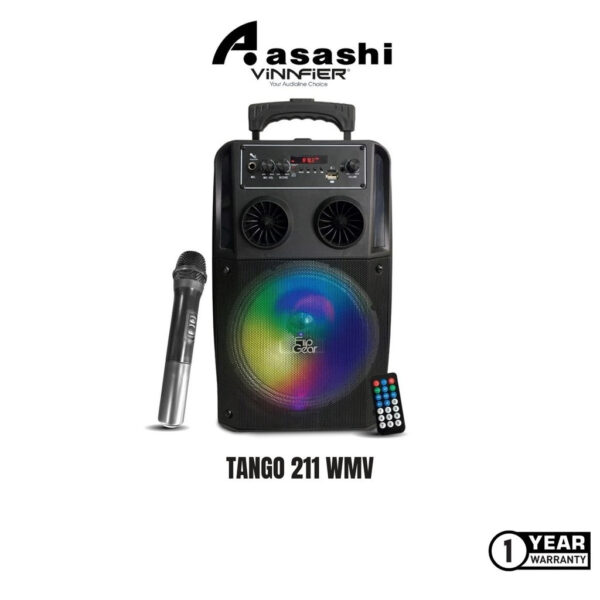 Vinnfier VF Tango 211 WMV TWS Wireless Portable Trolley Super Bass Home Party Karaoke Wireless Player With FM/TF/US