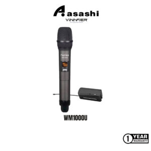 5f377c41d1c204bb00d05b07c7ab7564.jpeg Vinnfier WM1000U Professional UHF Wireless Microphone with Audio WM 1000U