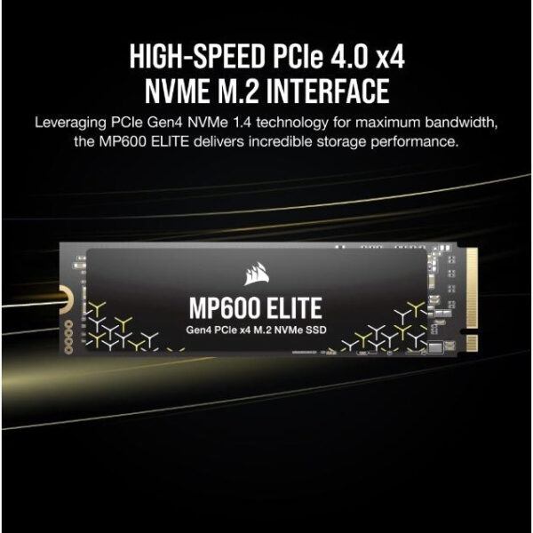 Corsair Force MP600 Elite 1TB / 2TB M.2 2280 PCIE Gen4 x4 NVMe SSD with Heatsink / without Heatsink