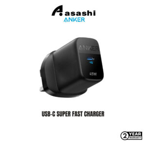 Anker 313 Charger 45W USB-C Super Fast Charger - Black / White