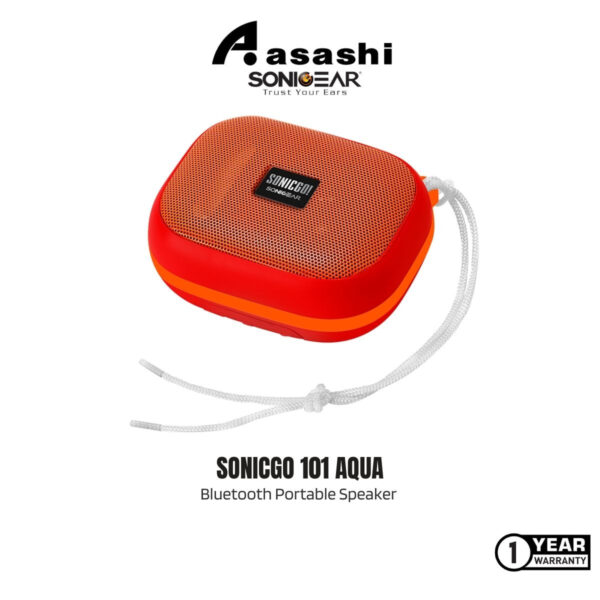 SonicGear Bluetooth 5.3 | TWS | IPX 7 Waterproof Portable Speaker with Phone Answering | 101 Aqua