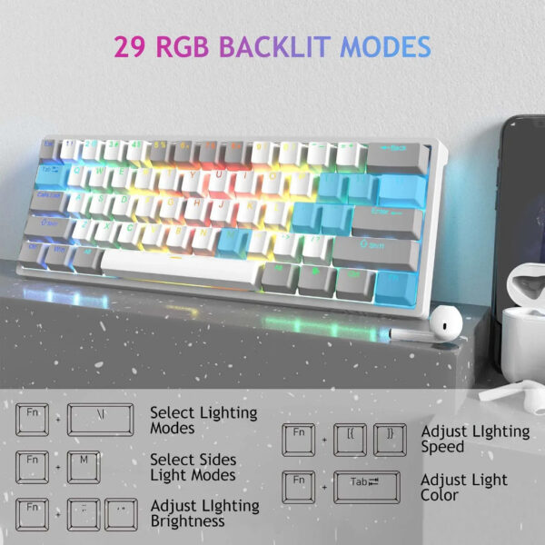884d03d603ef10091dd31f623d7ce808-4.jpeg AULA F3261 Mechanical Gaming Keyboard 61 Keys Compact Hot Swappable RGB Backlight