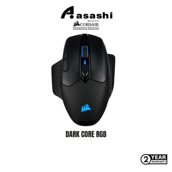 CORSAIR DARK CORE RGB PRO Performance Wired / Wireless Gaming Mouse with SLIPSTREAM Technology - BLK - RGB CH-9315411-AP