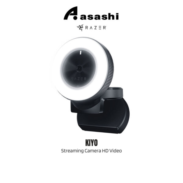Razer Kiyo - Streaming Camera (High fps HD Video (720p 60fps/1080p 30fps, Multi-step ring light) [RZ19-02320100-R3M1]