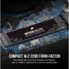 Corsair Force MP600 Elite 1TB / 2TB M.2 2280 PCIE Gen4 x4 NVMe SSD with Heatsink / without Heatsink