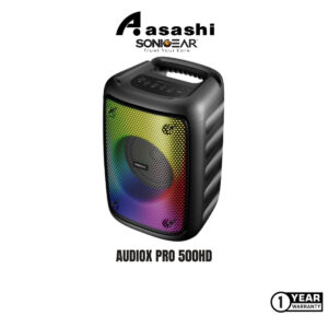 SonicGear Audiox Pro 500HD Bluetooth FM Radio Portable Speaker With Microphone Input [Free Wired Mic]