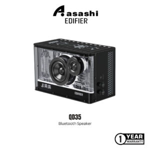 Edifier QD35 Tabletop Bluetooth Speaker | 35W GaN charger | AUX In | USB A | Gallium Nitride Smart Charging | Hi-Res