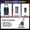 Vinnfier VF Tango 211 WMV TWS Wireless Portable Trolley Super Bass Home Party Karaoke Wireless Player With FM/TF/US