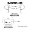 Vinnfier VF Xtreme Pro 8 Smart Screen earphone Bluetooth Wireless Earbud EQ adjustment Spatial Audio ANC Transparent