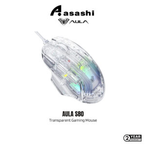 cfcaac610e463182bbb451aa863de101.jpeg AULA S80 Transparent Gaming Mouse Ergonomic 7200DPI Programmable 7 Buttons