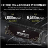 Corsair Force MP600 Elite 1TB / 2TB M.2 2280 PCIE Gen4 x4 NVMe SSD with Heatsink / without Heatsink