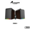 Vinnfier VF Studio 6 Bookshelf RGB Light Effect 100W 2.0 bluetooth speaker FM Radio Karaoke Audio Speaker