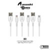 DMES DC1 2.1A Fast Charge L-ning | Type-C | Micro USB Data Cable