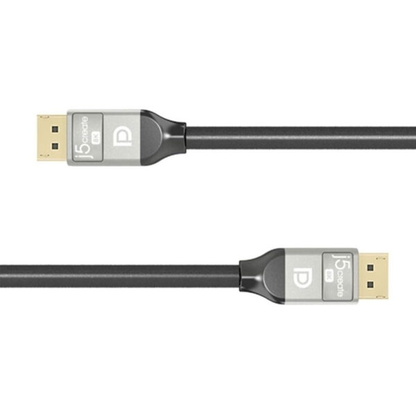 J5Create JDC43L10 8K DisplayPort™ Cable (1M) 8K DisplayPort™ Cable (Support up to 8K @60Hz, 4K @120Hz) (1Y)