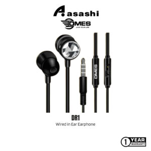 DMES DR1 Wired Earphone in Ear Earphone Stereo Bass with One-Button Control