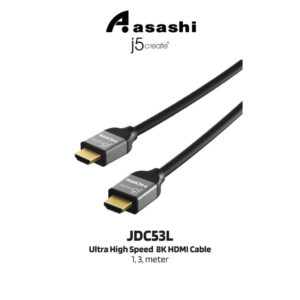 1e76c524eeec4ef51319f769e5a61e7e-2.jpeg J5Create JDC53L10/JDC53L30 Ultra High Speed HDMI(Support up to 8K @60Hz, 4K @120hz, bandwith up to 48Gbps)