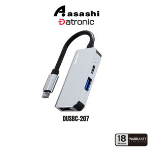 320f1995a5bb197593bcdc6540ebbf81.jpeg Datronic 3in1 USB-C to HDMI / USB3.0 / 87wPD Adapter Converter DUSBC-207 (3in1) 18 Months Warranty