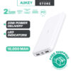 Aukey PB-N99 22.5W 10000mAh PD Fast Charge USB C Ultra Thin Power Bank