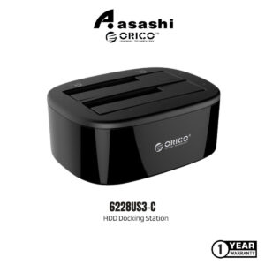 3abf260e1e35b6b14df7763d80c1ca64.jpeg ORICO 6228US3-C 2-Bay 2.5”/3.5” HDD Docking Station - Supports 2 x 8TB 6228US3