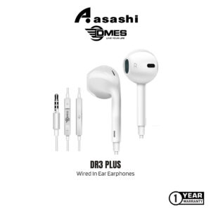 DMES DR3 Plus Wired Appearance In Ear Earphones With Control Volume Up & Down