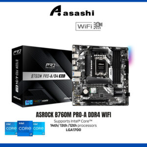 5aed152aae5ceb8096bb28e301b800f1.jpeg ASROCK B760M PRO-A/D4 DDR4 WIFI LGA1700 GAMING MOTHERBOARD COMBO I5-12400 / 14400 / I7-12700 / 14700 / 12700F / 14700F