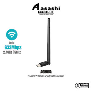6c0510a91595394e48d9fa73700949f5.jpeg TOTOLINK A650UA AC650 Wireless Dual Band USB Network Adapter For PC/Laptop