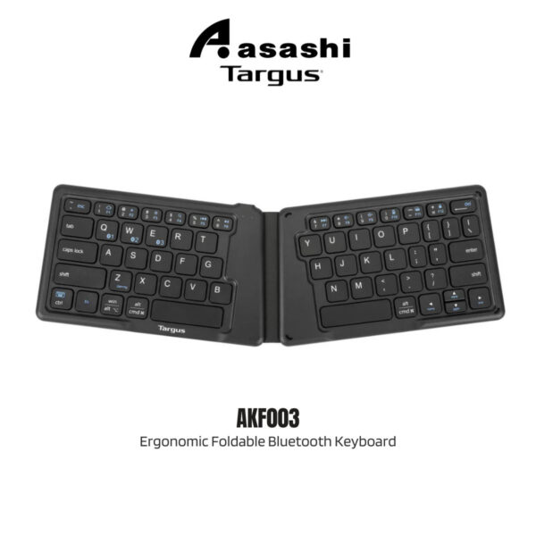 Targus AKF003 Ergonomic Foldable Bluetooth Keyboard