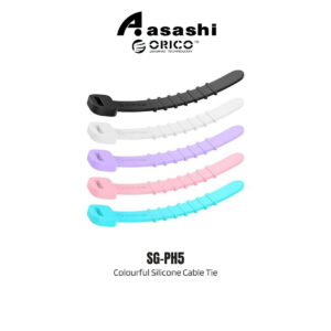 81ad206a55cfa80d7318746bff8258cd-1.jpeg ORICO Colourful Silicone Cable Tie (5 Pcs) SG-PH5 / SG-RH5