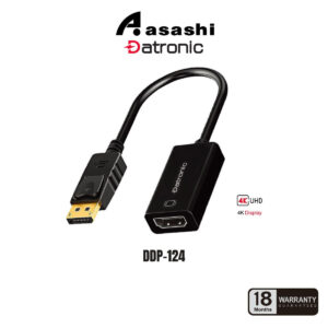 906f9ef112327743402ad633ff9f44ef.jpeg Datronic Display Port To 4K HDMI Converter Adapter DP To HDMI Converter Adapter DDP-124 | 18Month Warranty