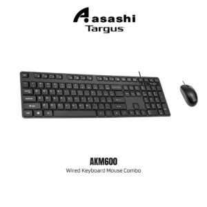 9a495162aaf8ebceee18a943b5acb7cf.jpeg Targus TG-AKM600 BK / AKM600 / KM600 Wired Keyboard Mouse Combo
