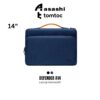 Tomtoc A14D2B2 DEFENDER A14 14Inch Laptop Briefcase  Laptop Bag - Navy Blue / Black