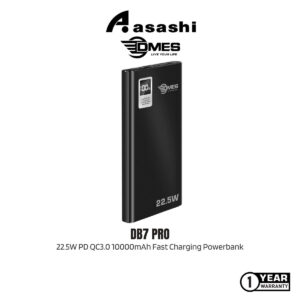 DMES DB7 Pro 22.5W PD QC3.0 10000mAh Fast Charging Powerbank with Over Charge Protection, Battery LED Display
