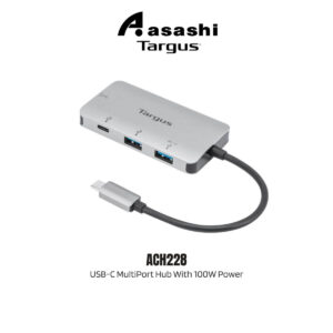 a673a609d8859fadbb2d2427ccaf6018.jpeg Targus ACH228 USB-C MultiPort Hub With 100W Power