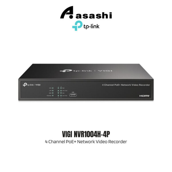 Tp-Link VIGI NVR1004H-4P VIGI 4 Channel PoE+ Network Video Recorder