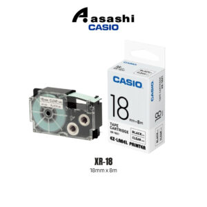 [ORIGINAL] Casio XR-18 18mm  EZ-label Tape Cartridge / Optional XR-18X1 XR-18WE1 XR-18YW1 XR-18TWE Genuine