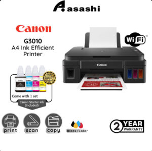 Canon G3010 A4 Ink Efficient Printer (Print,Scan,Copy & Wireless)