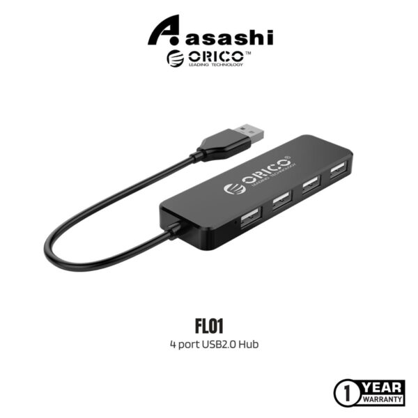 ORICO FL01 4 port USB2.0 Hub - 30cm