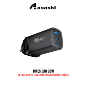 e79eff3dd29785a726649c48d84fb707.jpeg DMES DA8 65W PD+QC3.0 Super Fast Charger UK Plug Wall USB Type C Dual Ports For iPhone Samsung Huawei Xiaomi