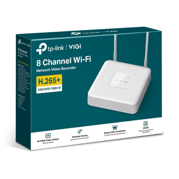 f1f123c3ba474e7ffa13fb955a4e3d16.jpeg TP-Link VIGI NVR1108H-W VIGI 8 Channel Wi-Fi Network Video Recorder