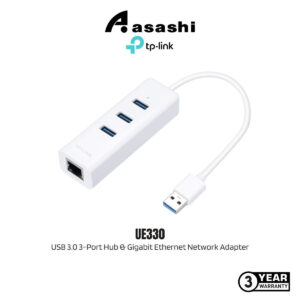 TP-Link UE330 USB 3.0 3-Port Hub & Gigabit Ethernet Network Adapter