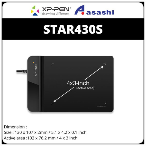 XP-PEN Star G430S Small (Active Area 4x3' ) XP PEN