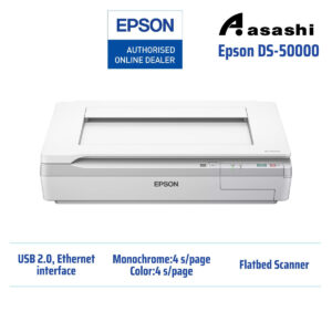 EPSON DS-50000 A3 Flatbed, Flatbed: 600 x 600 dpi, 4-line colour CCD, (Optional Ethernet).